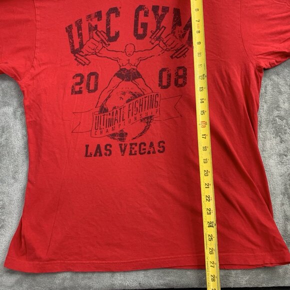 UFC Gym Shirt Mens XL Red Ultimate Fighting Championship Las Vegas 2008 MMA Tee - Picture 2 of 7